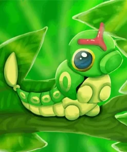 Caterpie Pokemon Diamond Painting