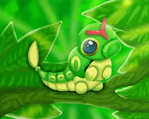 Caterpie Pokemon Diamond Painting