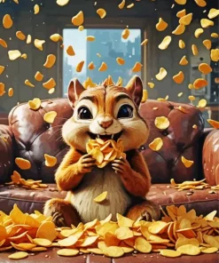 Chipmunk Face Art Diamond Painting