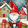 Christmas Gnome Art Diamond Painting