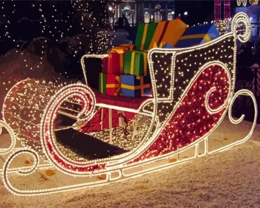 Christmas Sleigh Diamond Painting