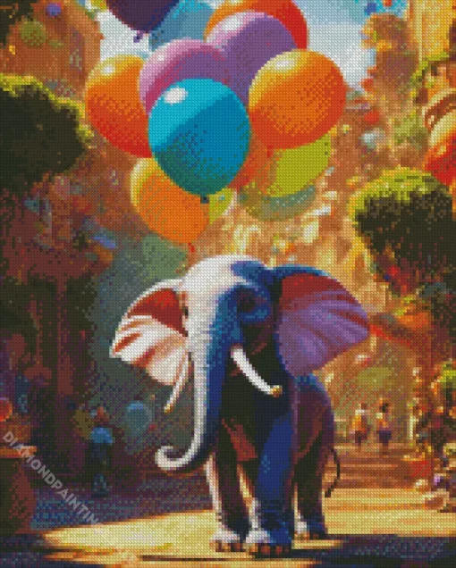 Circus Elephant Diamond Painting