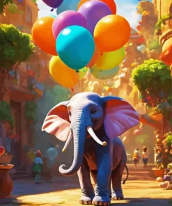 Circus Elephant Diamond Painting