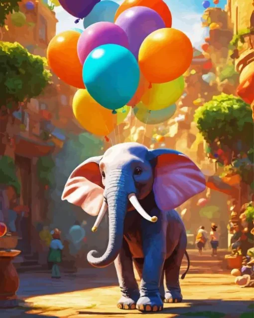 Circus Elephant Diamond Painting