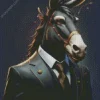 Classy Black Donkey Diamond Painting