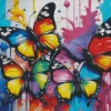 Colorful Butterflies Splash Diamond Painting