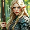 Cool Elven Girl Diamond Painting