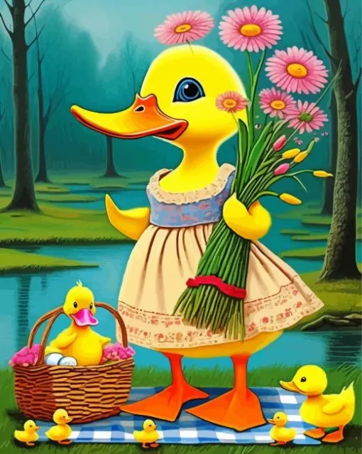 Cool Female Duck Diamond Painting