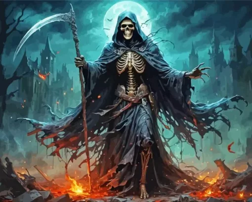 Cool Grim Reaper Diamond Painting