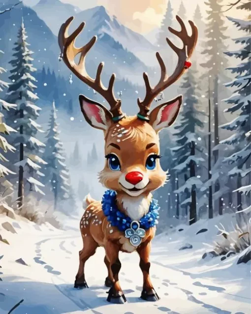 Cool Rudolph Art Diamond Painting