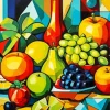 Cubism Still Life Fruits Diamond Painting