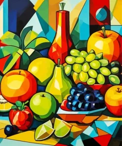 Cubism Still Life Fruits Diamond Painting