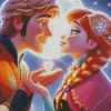 Cute Kristoff and Anna Diamond Painting