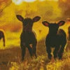 Cute Black Sheeps Diamond Painting