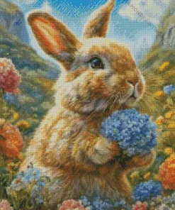 Cute Bunny Art Diamond Painting