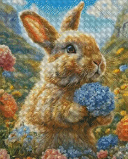 Cute Bunny Art Diamond Painting