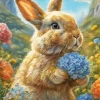 Cute Bunny Art Diamond Painting