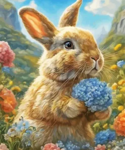 Cute Bunny Art Diamond Painting