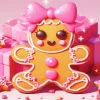 Cute Gingerbread Art Diamond Painting