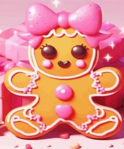 Cute Gingerbread Art Diamond Painting