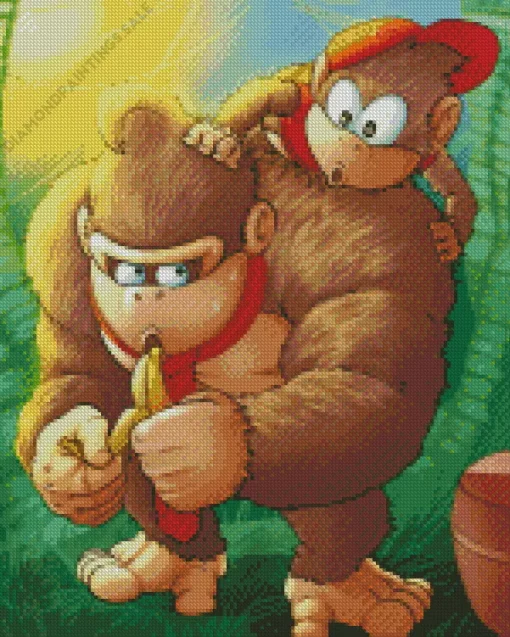 Diddy Donkey Diamond Painting