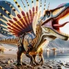 Dino With Sail Art Diamond Painting