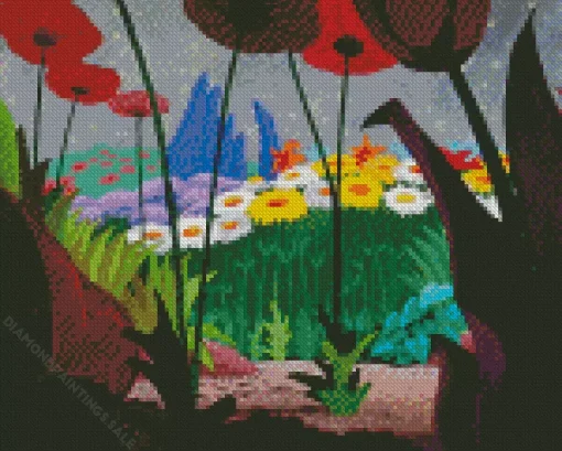 Disney Alice In Wonderland Flowers Diamond Painting