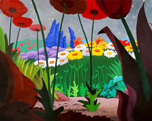 Disney Alice In Wonderland Flowers Diamond Painting