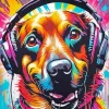 Dj Dog Diamond Painting