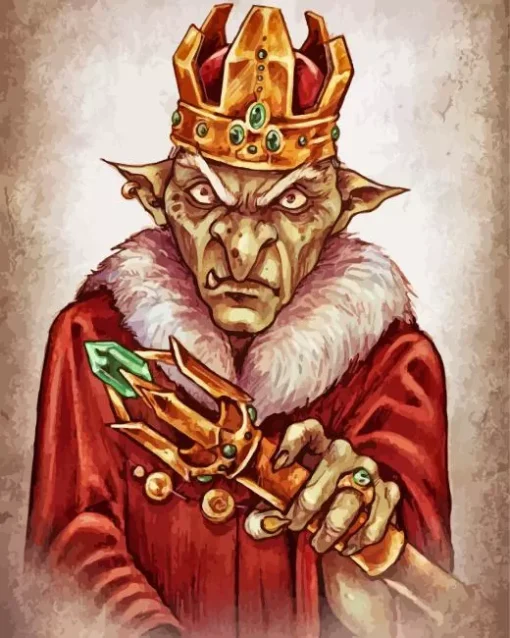 DnD Goblin King Diamond Painting