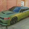 Dodge Charger Green Diamond Painting