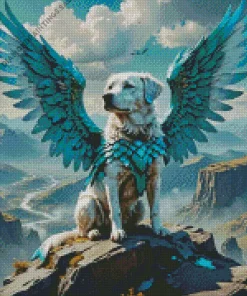 Dog Angel Art Diamond Painting