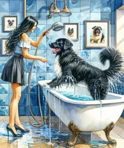 Dog Grooming Diamond Painting