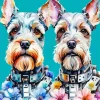 Dog Schnauzer Miniatures Diamond Painting