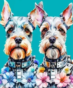 Dog Schnauzer Miniatures Diamond Painting