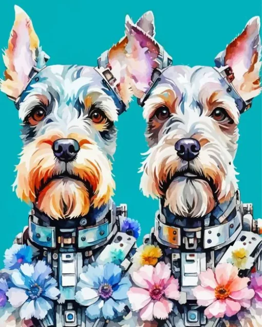 Dog Schnauzer Miniatures Diamond Painting