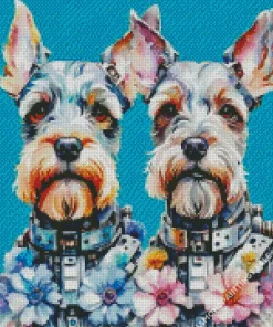 Dog Schnauzer Miniatures Diamond Painting