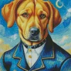 Dog Van Gogh Diamond Painting
