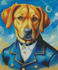 Dog Van Gogh Diamond Painting