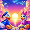 Donald And Daisy Duck In Love Diamond Painting