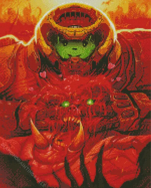 Doom Eternal Painting Diamond Painting