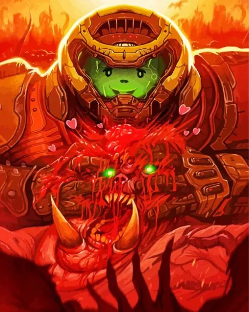 Doom Eternal Painting Diamond Painting