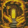 Door In A Forest Diamond Painting