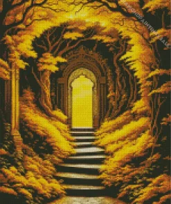 Door In A Forest Diamond Painting