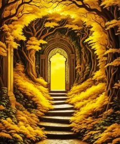 Door In A Forest Diamond Painting