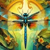 Dragonfly Art Diamond Painting