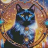 Dream Catcher Black Cat Diamond Painting