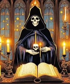 Edgy Grim Reaper Diamond Painting