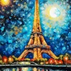 Eiffel Tower At Night Diamond Painting