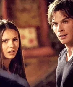 Elena And Damon Art Diamond Painting